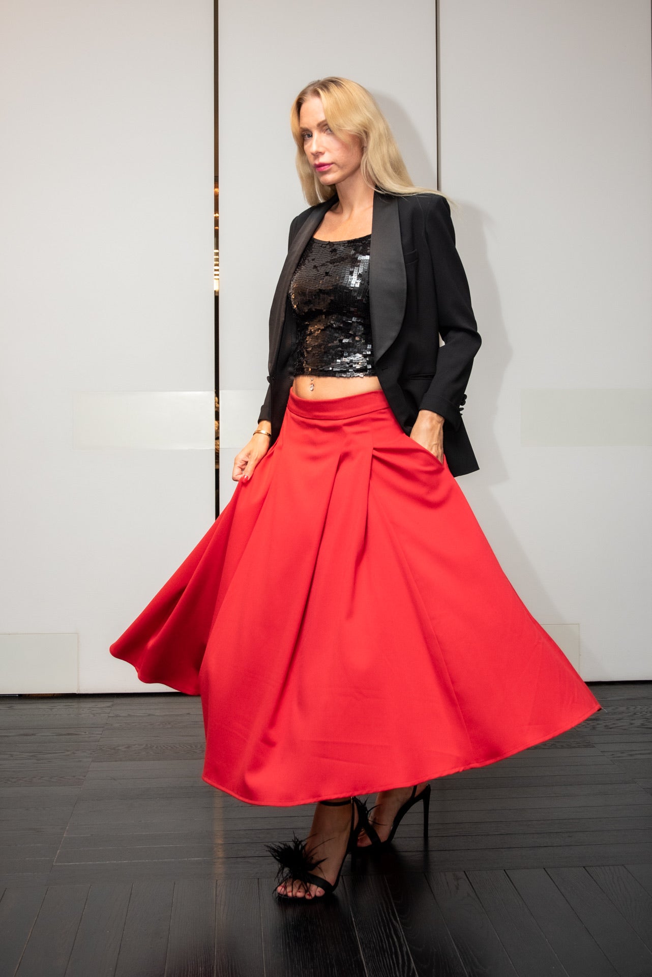 Gonna Luisa Cadi’ Rosso