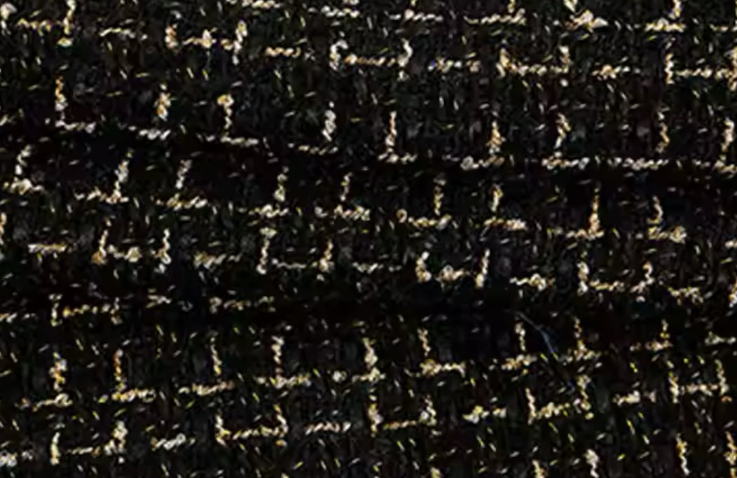 Gonna Franci Tweed Blu e Oro