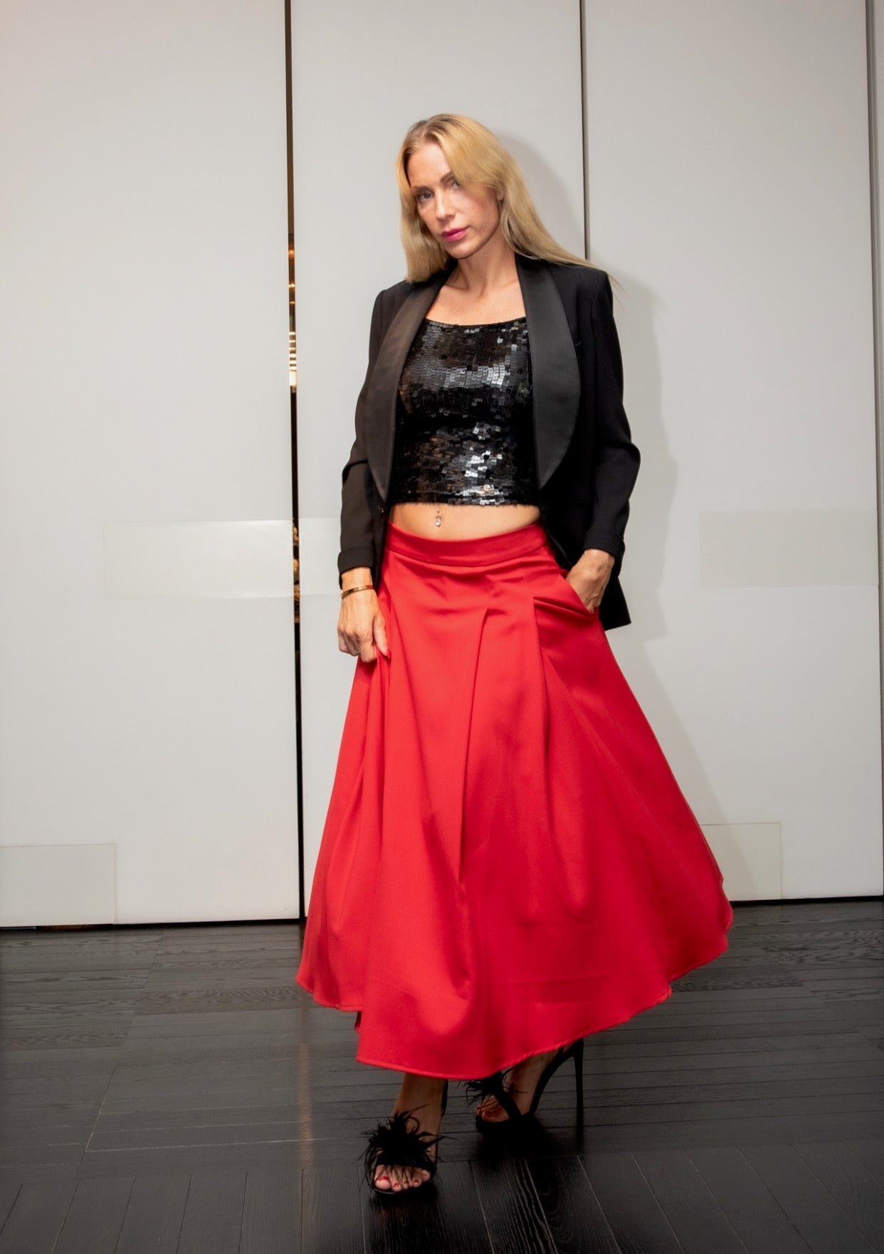 Gonna Luisa Cadi’ Rosso