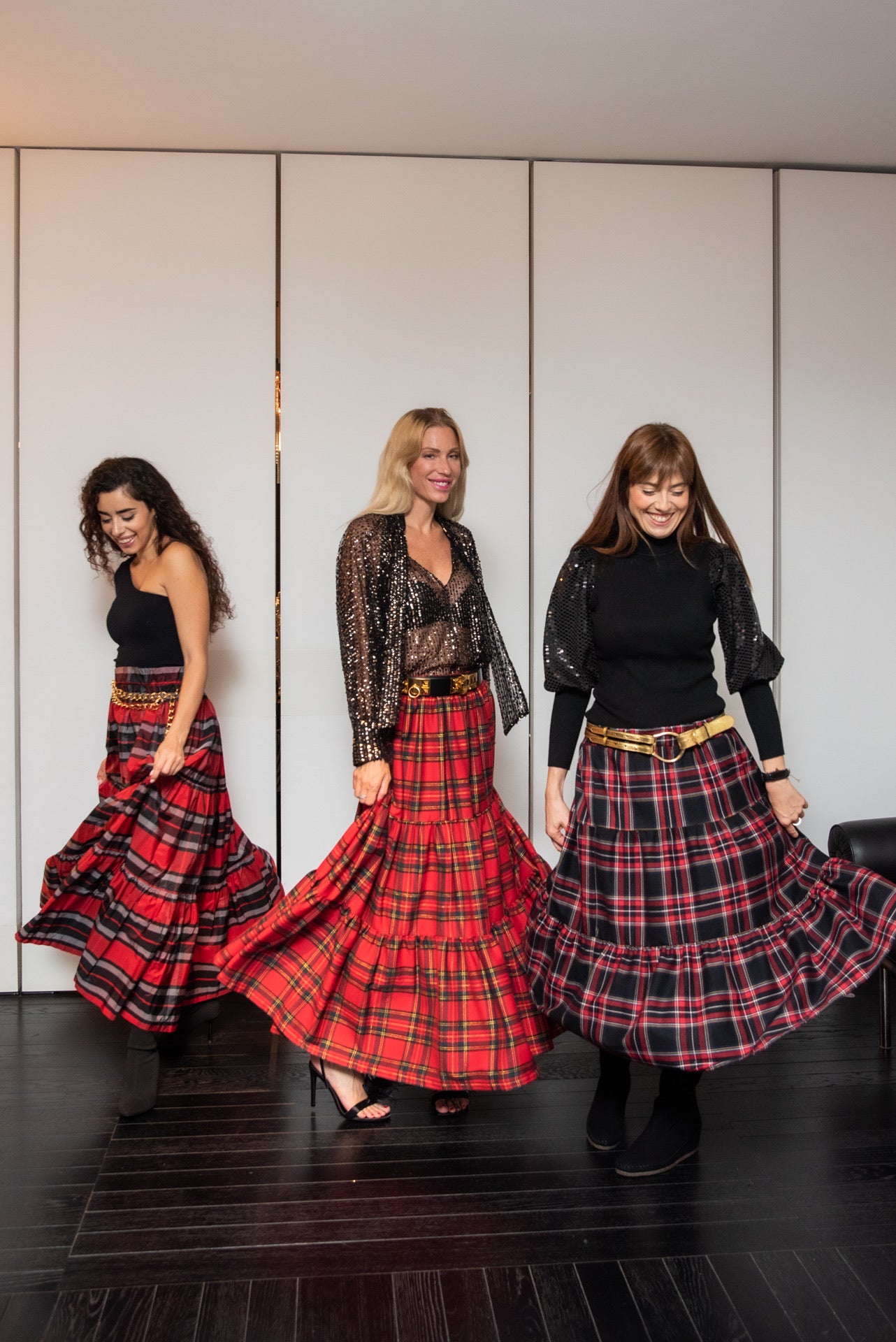 Gonna Franci Tartan Rossa