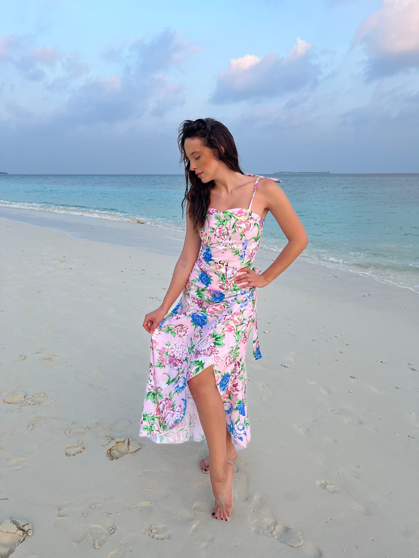 Gonna Antigua Cotone floreale