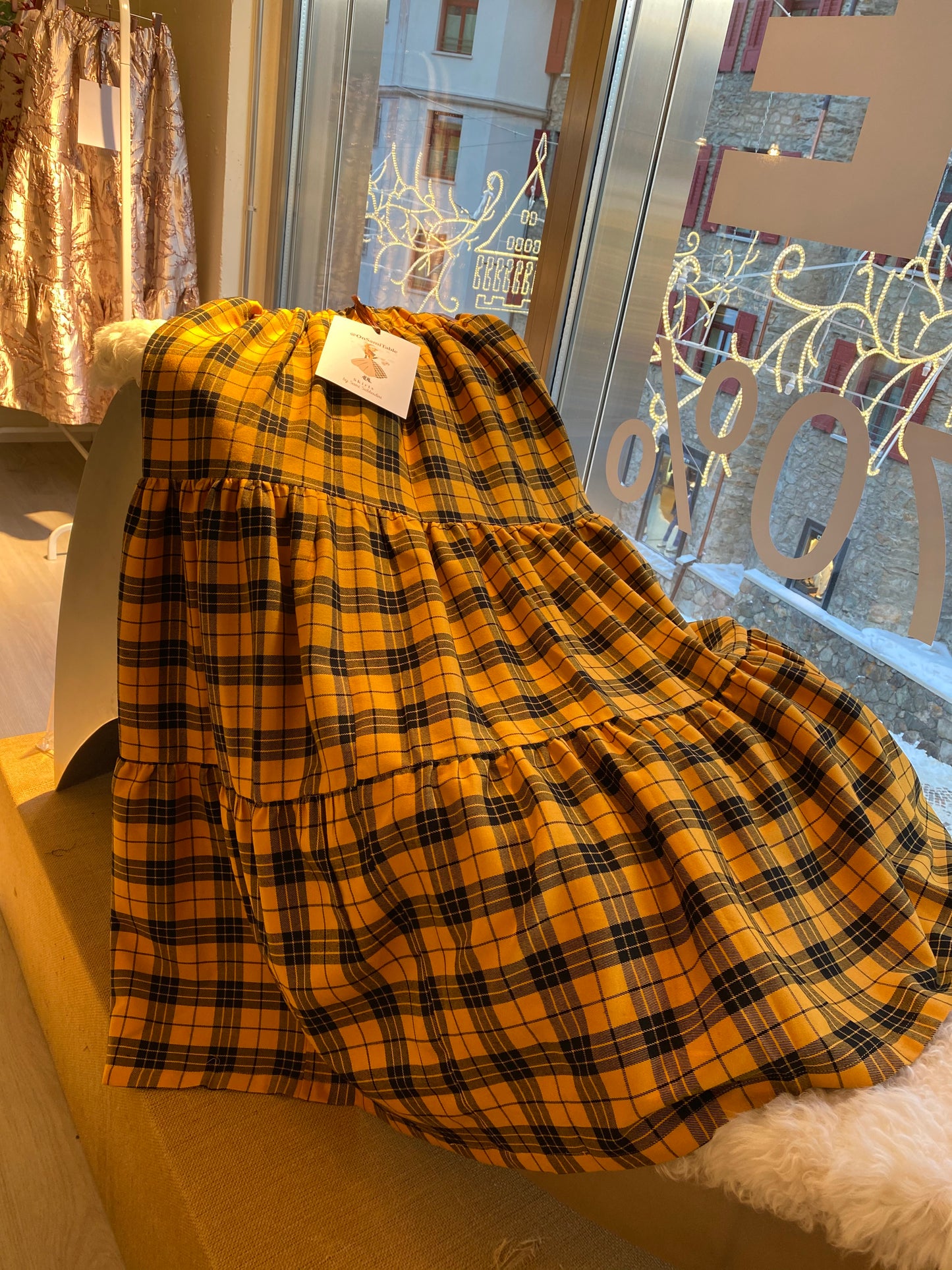 Gonna Franci Tartan Scacchi Giallo