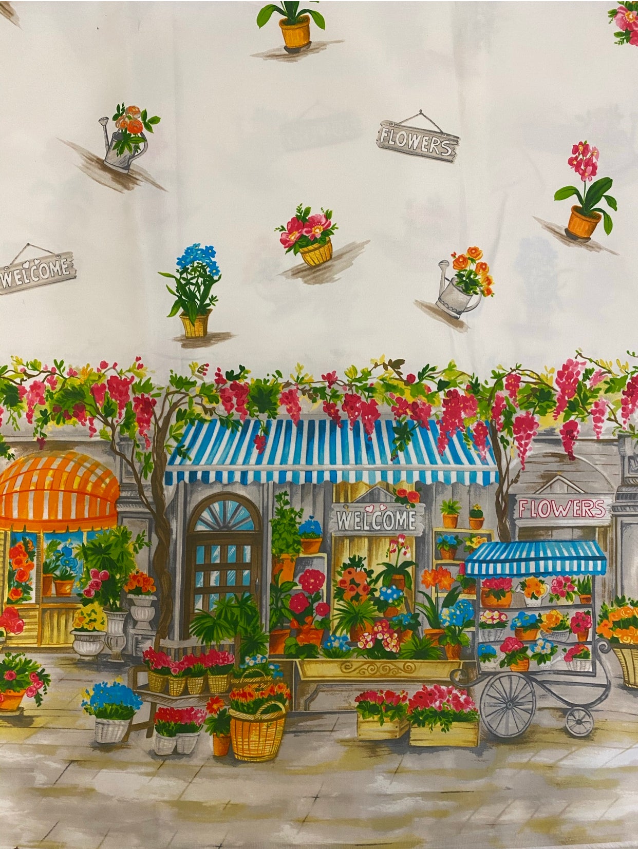 Gonna Trompe-l’oeil Flowers Market