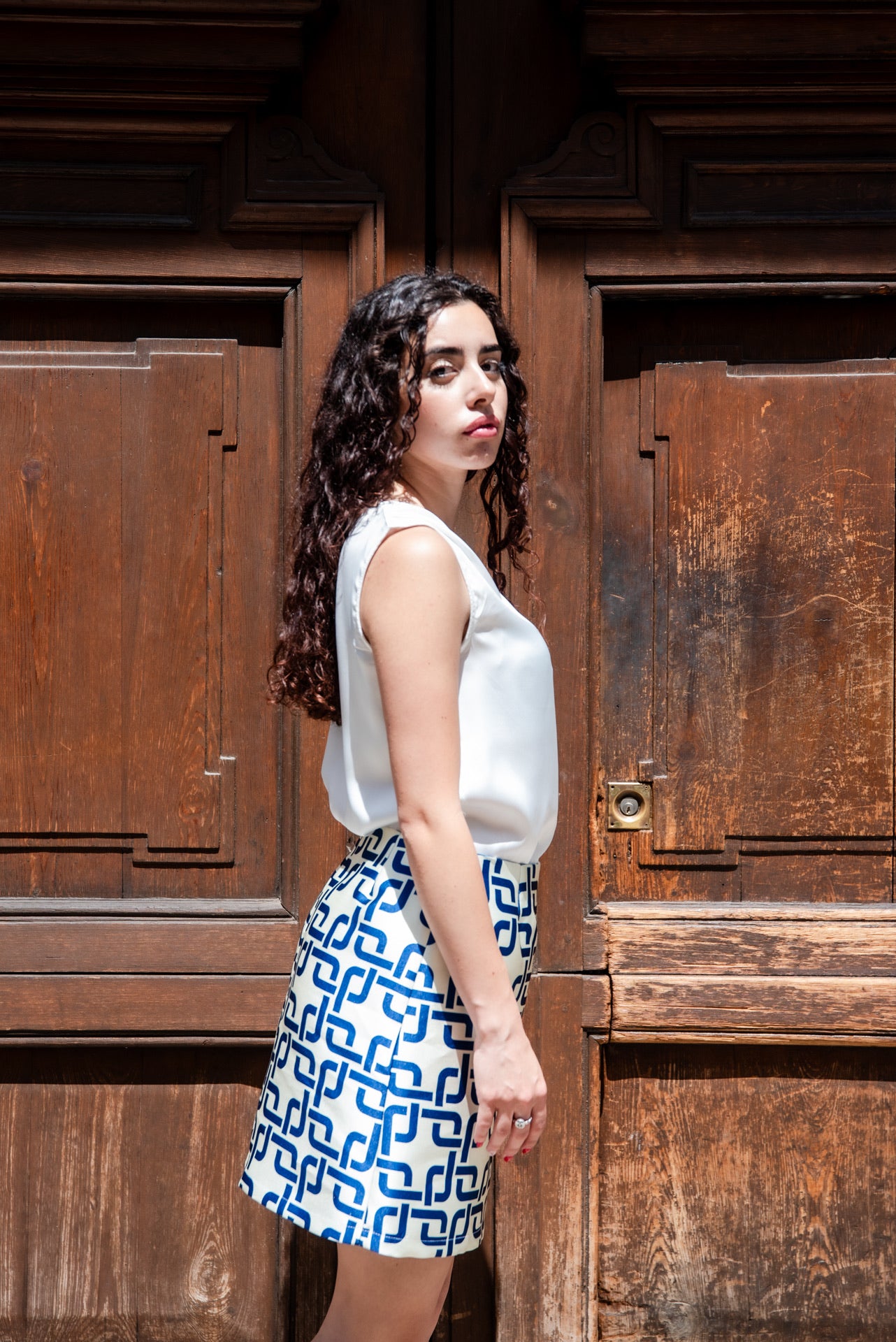 Gonna Monica Mikado Greche Blu