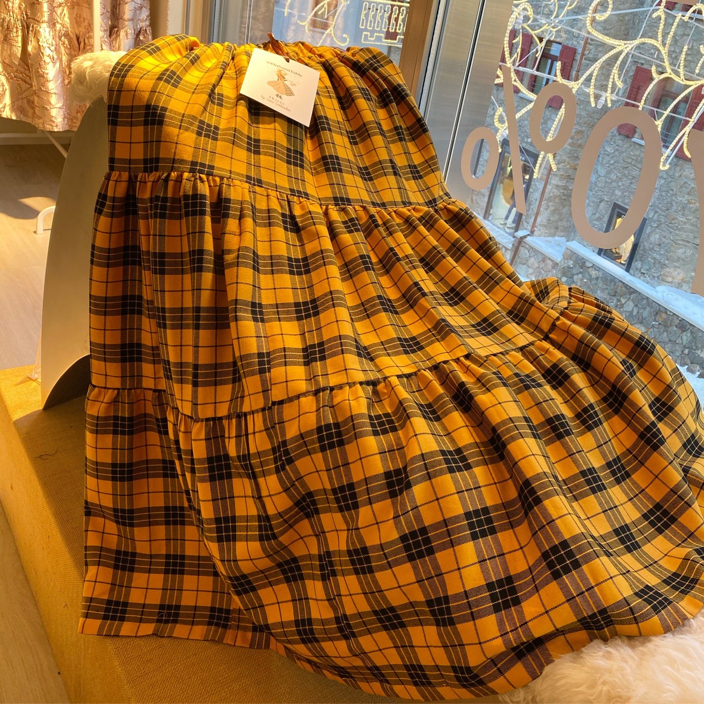 Gonna Franci Tartan Scacchi Giallo