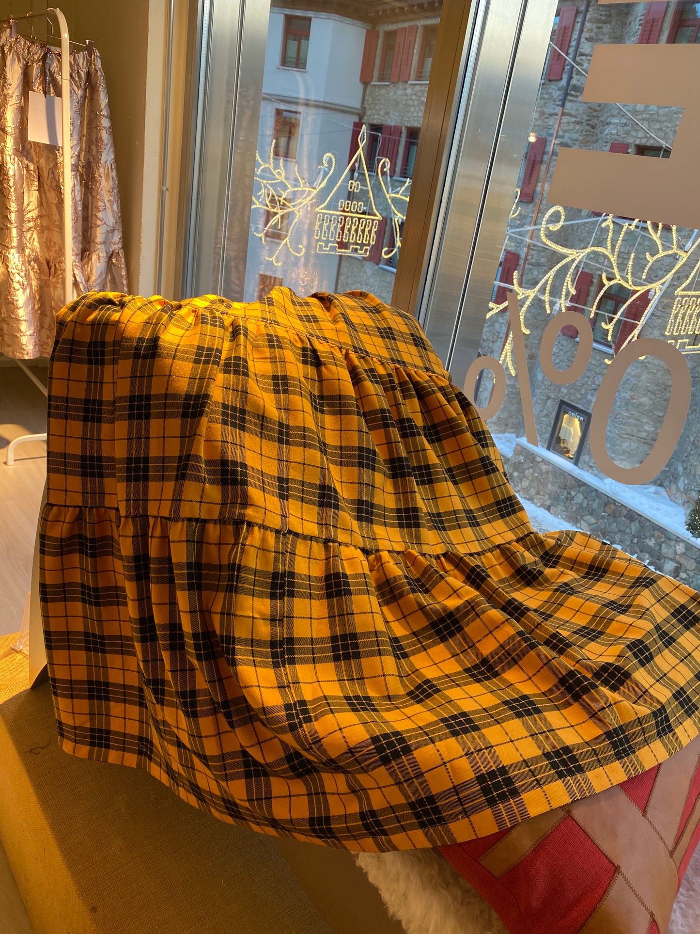Gonna Franci Tartan Scacchi Giallo