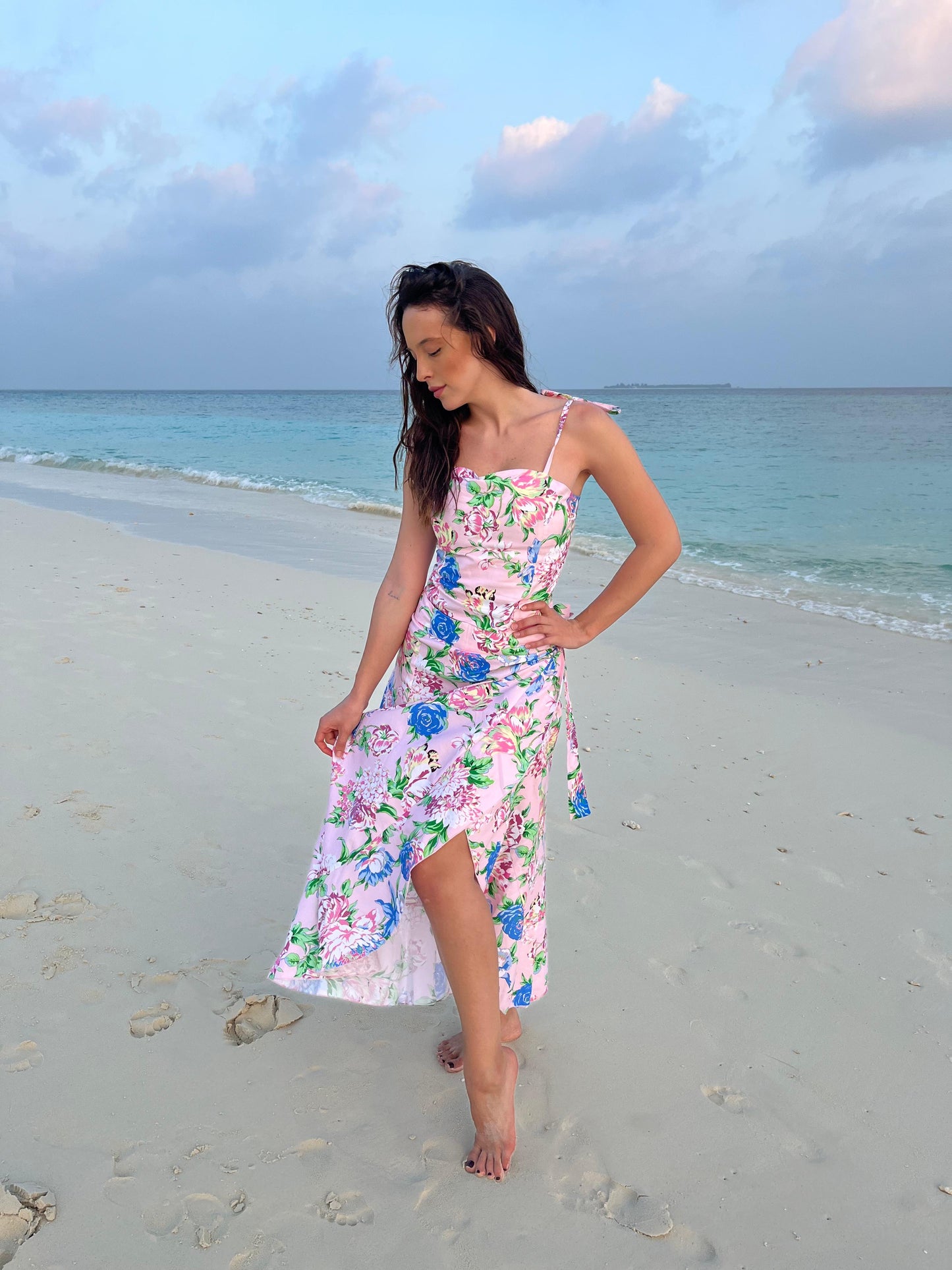 Gonna Antigua Cotone floreale