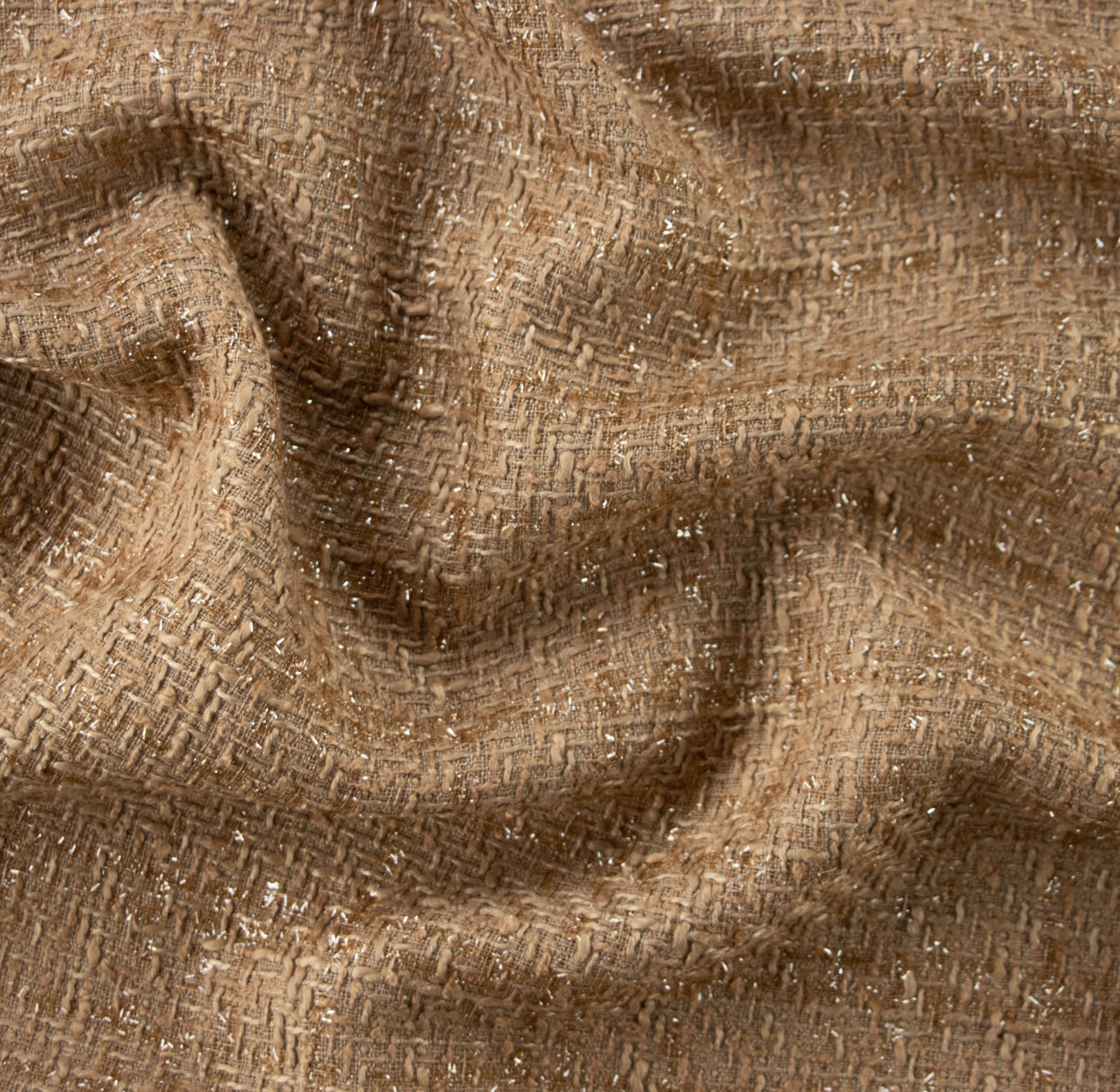 Gonna Valentina Corta Tweed Nero e Oro