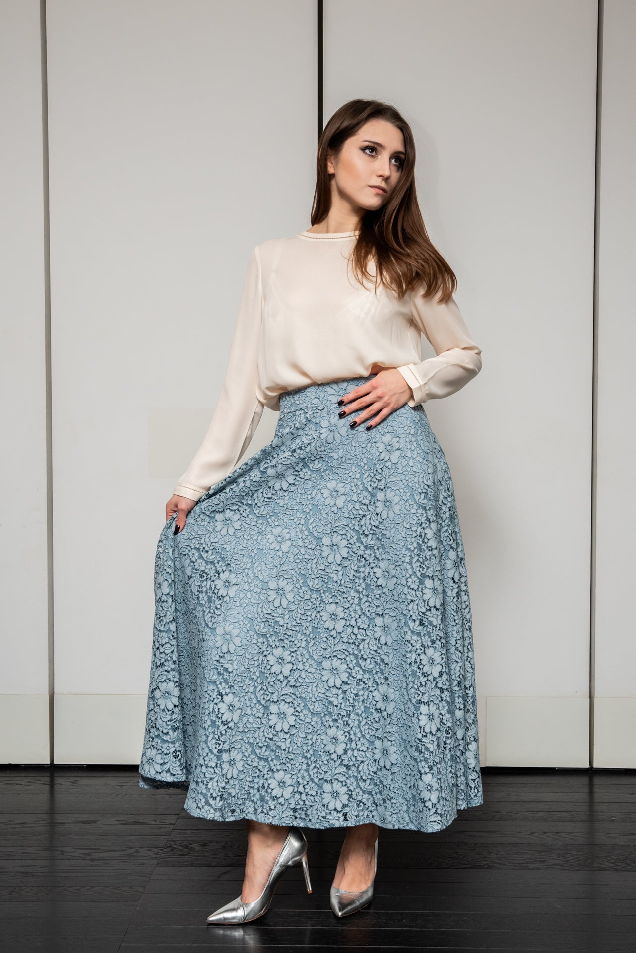Gonna Valentina Pizzo chantilly LIMITED EDITION su misura