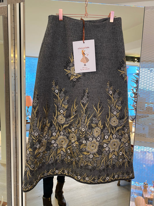 Gonna Sandrina Lana Ricamata LIMITED EDITION
