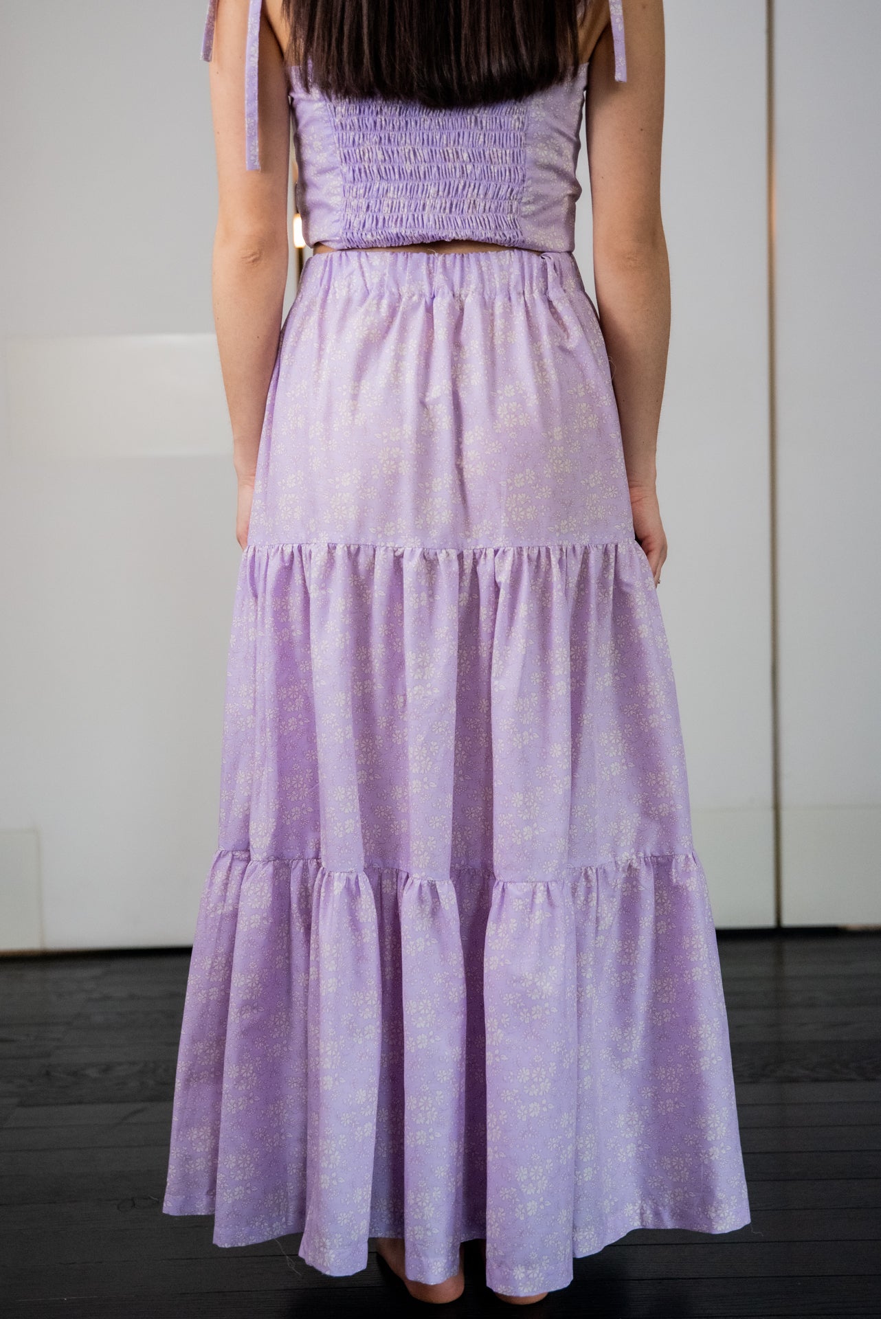 Completo gonna Franci e top Capri in Cotone Lyberty