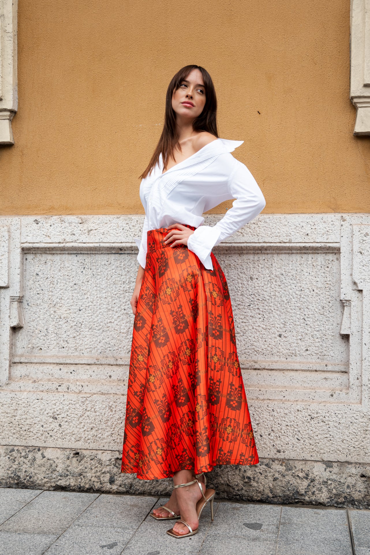 Gonna Valentina Itkat Arancio