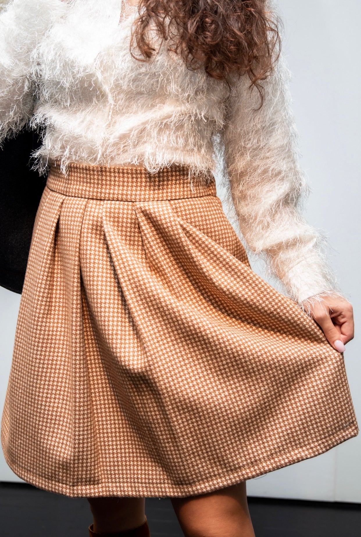 Gonna Paola Lana Beige