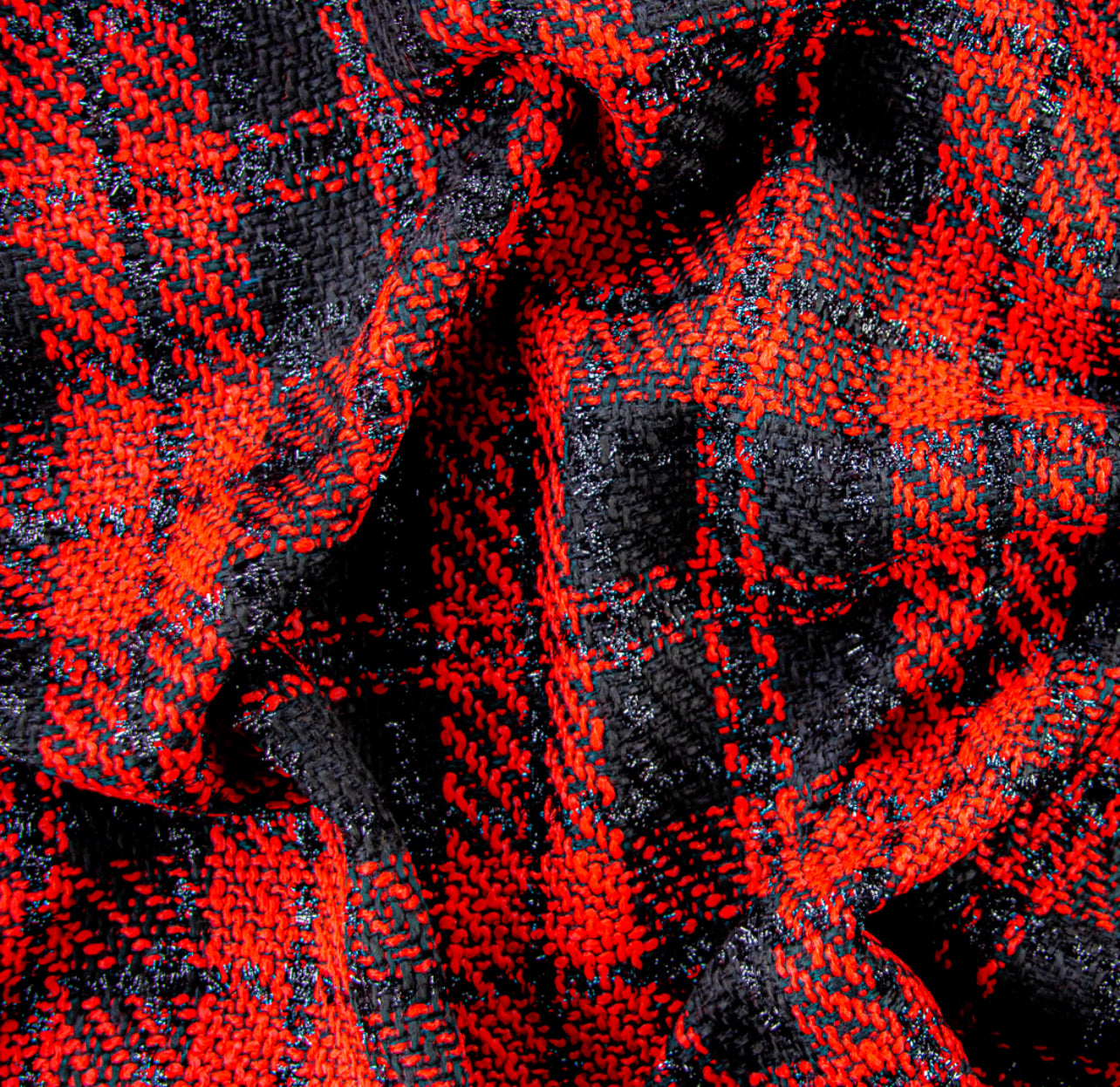Gonna Franci Tweed Blu e Oro