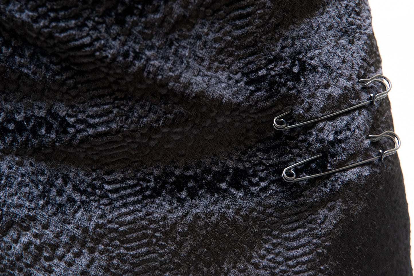 Minigonna Monica faux fur nera