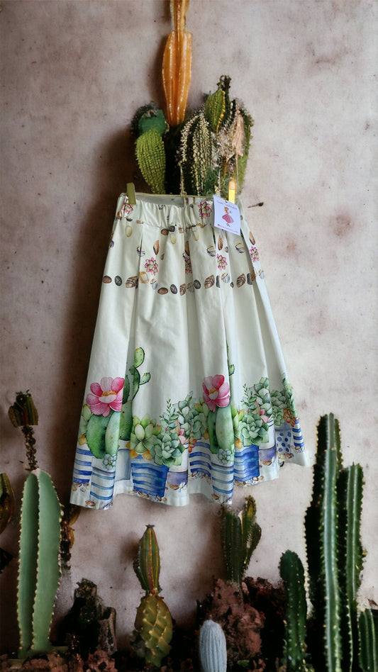 Gonna Trompe-l’oeil cactus